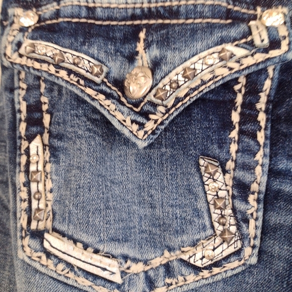NWOT MISS ME JE5836B7R BOOTCUT SIZE 28 WITH BLING 💞💞💞💞 - Picture 6 of 15